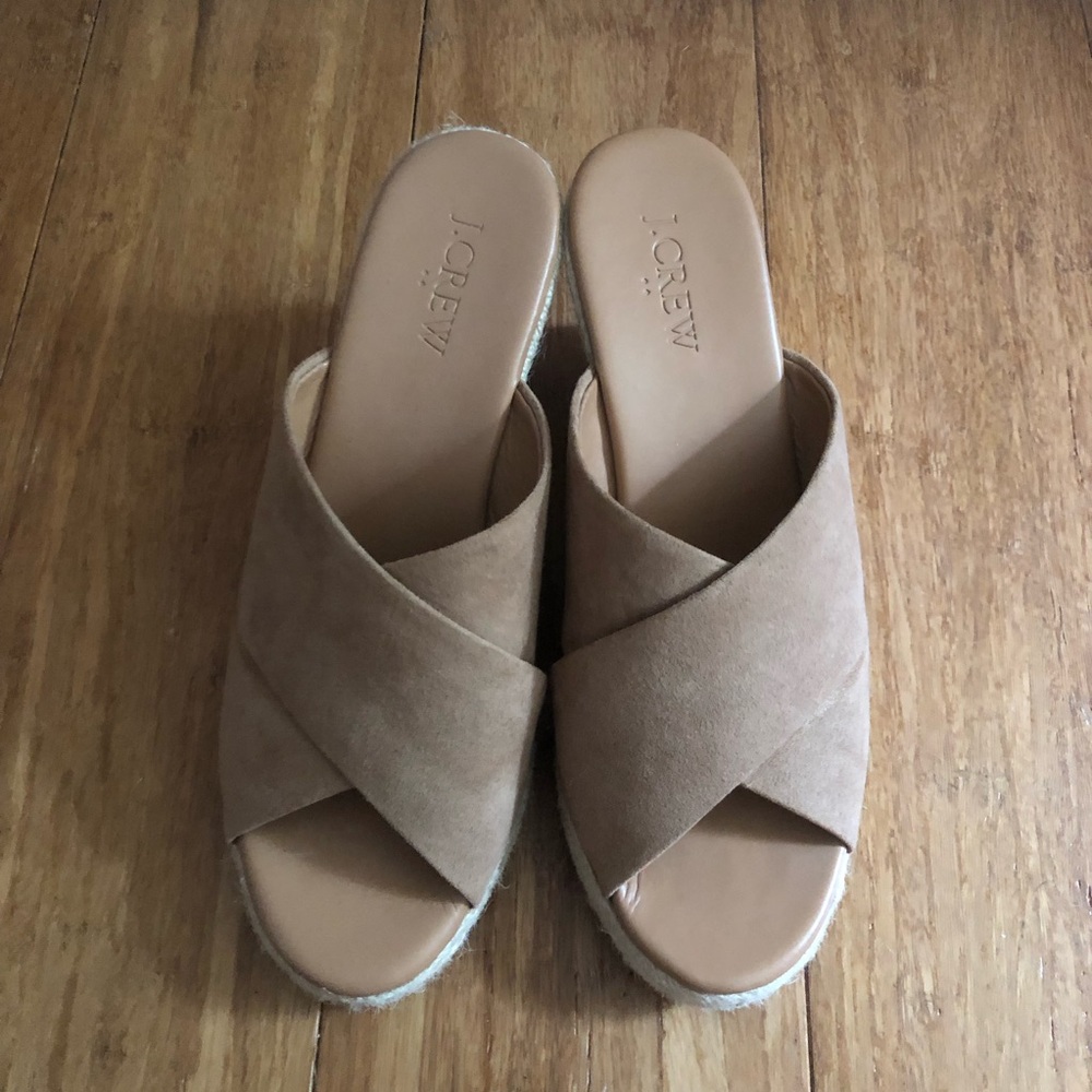 JCrew Factory espadrille wedges size 6.5 EUC